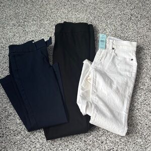 Loft Black, White, and Navy Pants sz 00petite